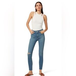 Hudson blair high rise super skinny ankle jeans
